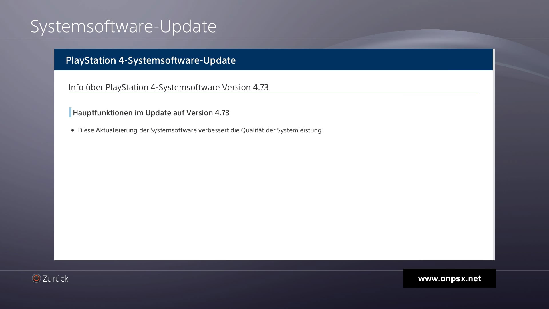 Firmware Update 4.73 ist online